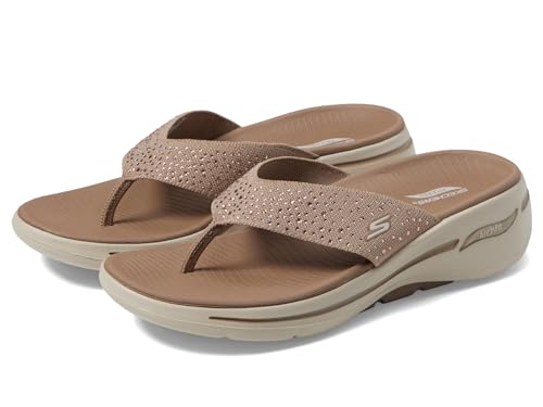 Image of Skechers Women Go Walk Arch Fit Daz Slippers