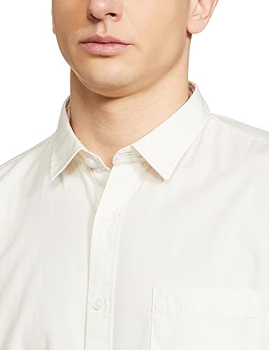 Image of Max Mens Cotton Solid Regular Fit Shirt