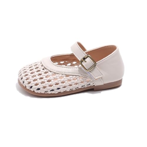 Girls Sandals Closed Toe Summer Princess Flat Flower Girl Dress Shoes for Toddler/Little Kid