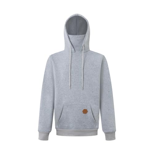Sweat à capuche manches longues homme en polaire pour vêtement de sport mode