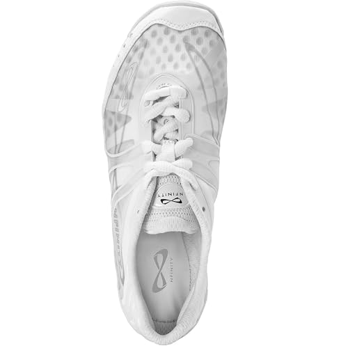 image for Nfinity Vengeance White Cheer Shoes for Youth Girls – High-Performan