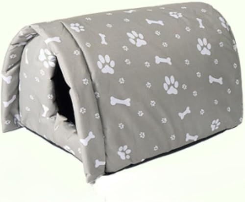 屋外用冬猫ハウス|屋外用猫ベッド防水野良猫|猫・子猫・子犬のための屋外用暖かい冬猫ハウス (42*31*28cm)