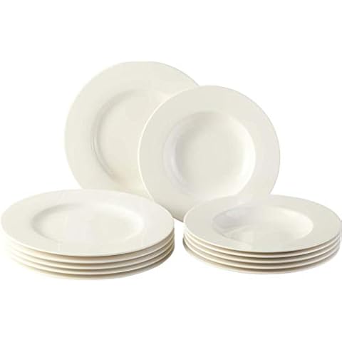 vivo - Villeroy & Boch Group - Basic White, 12-teiliges Tafelservice, 750ml, Premium Porzellan Cover