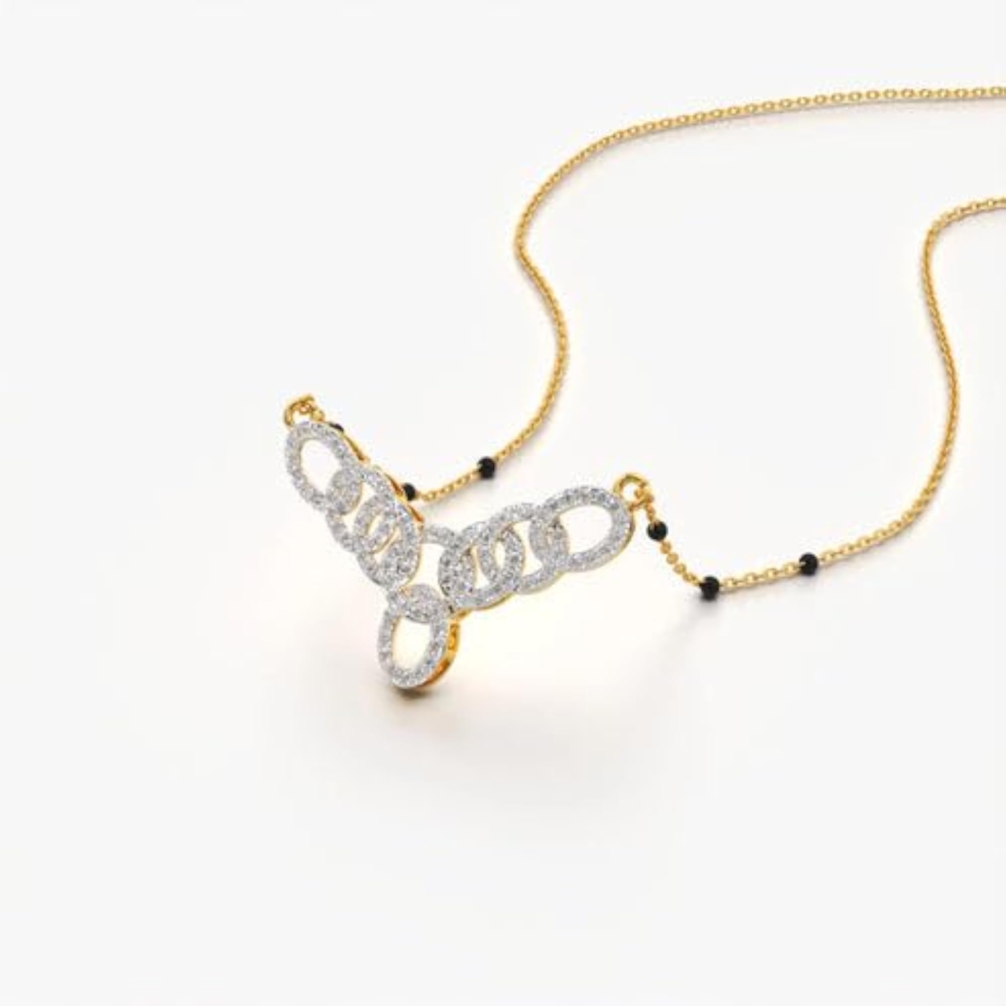 Women's 18k Gold Vermeil Interlinked Mangalsutra, Dainty