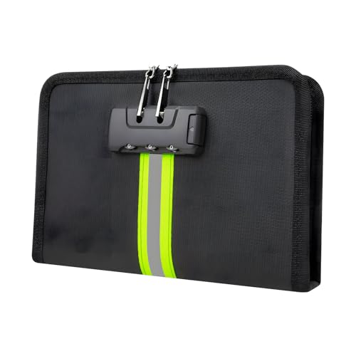 Boîte de classement sécurisée en textile premium Flame Immune pour documents essentiels