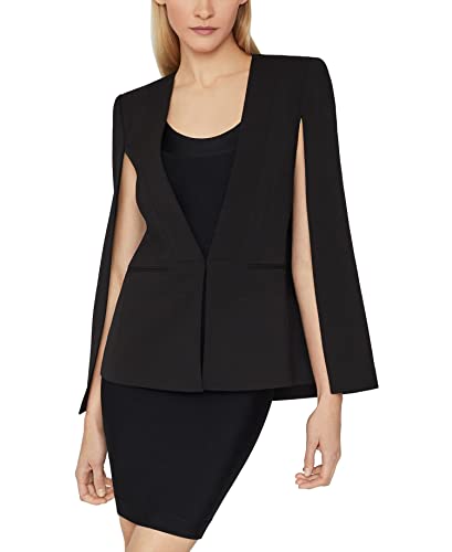 BCBGMAXAZRIA Women's Blazer with Long Cape Sleeves2