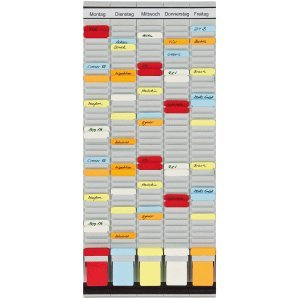 Franken T-Karten Planer Universalplaner 31,5x78cm 5 Träger grau