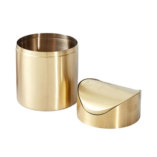 Poubelle de table acier inoxydable 1.5L petit modèle avec couvercle swing amovible