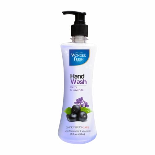 Image of Handwash Liquid Soap | 450ML Pack of 3 | Soothing Berry & Lavender Fragrance | Foaming Germ Defence Formula | Soft on Hands Moisturizing Soap | Hand Wash Dispenser Bottles