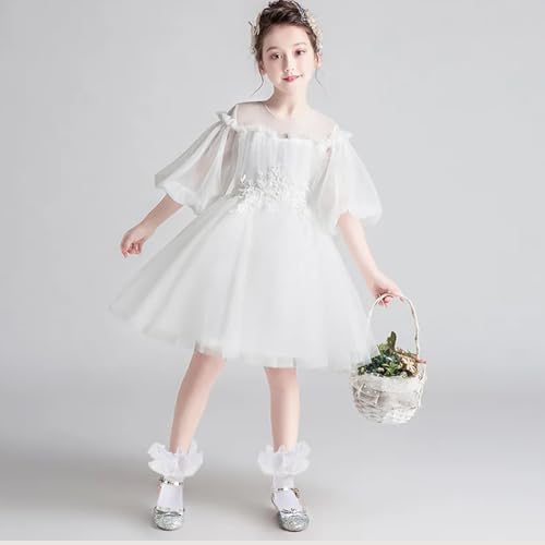 3 Pack Girls Frilly Ruffle Socks Cute Pearls Double Lace Sock,Turn Cuff Princess Dress Cotton Sock for Little Girls4