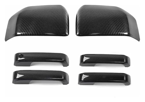 Poignée de porte extérieure Ford F150 cache rétroviseur carbone