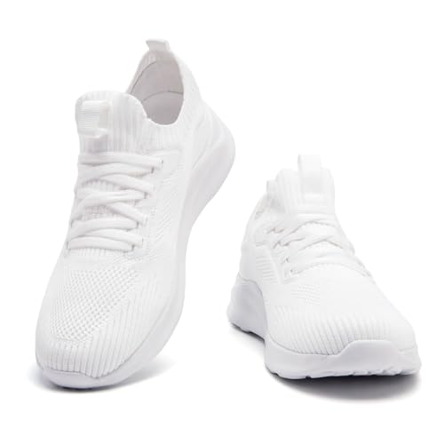 Image of DLWKIPV Womens Slip on Walking Tennis Shoes for Women Work Running Athletic Gym Sports Sneakers Lightweight Casual Shoe