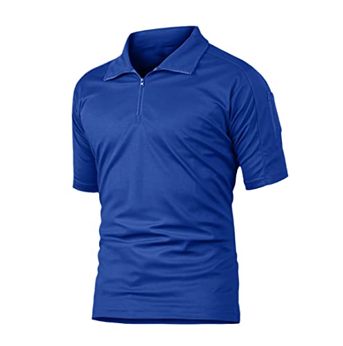 T-shirt grande taille pour homme bleu 3XL contre la chaleur estivale