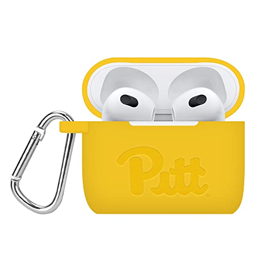 Affinity Bands Pittsburgh Panthers Engraved Silicone Case Cover Compatible with Apple AirPods Gen 3 (Yellow)