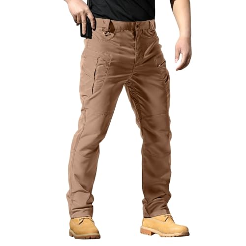 Mens Pants Camo Workwear Durable Ripstop Fabric Stretch Comfort Outdoor Hiking Cargo Pants with Pocket