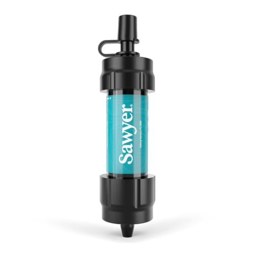Image of Sawyer Products SP3404 Mini Water Filtration System, Filter and Cleaning Plunger only, 4-Pack, Teal