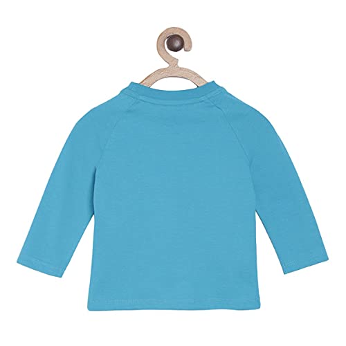 Image of miniklub Boys Blue Printed T-Shirt With Pyjamas