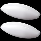 Qunclay 2 Pack Magnetic Stirrer Stir Bar 23mm×70mm 2.8 Inch Length PTFE Magnetic Mixer Stir Bar Rod for Industrial/Laboratory, Olive Shape, White