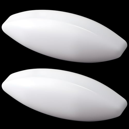 Qunclay 2 Pack Magnetic Stirrer Stir Bar 23mm×70mm 2.8 Inch Length PTFE Magnetic Mixer Stir Bar Rod for Industrial/Laboratory, Olive Shape, White