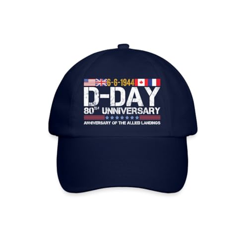 Casquette D-Day 80e anniversaire débarquement Normandie Omaha beach 1944