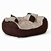 lionto Letto per cani cuscino per cani tessuto Oxford 4-in-1 design (S) 65x50 cm marrone/beige