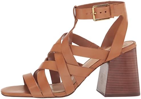 Vince Camuto Women's Footwear Women's SUTELLIE Heeled Sandal, Light Cognac, 11 | Image 7