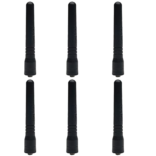 Antena Stubby UHF para Motorola Mag One BPR40 y A8 de 400-470 MHz pack de 6 unidades para radio