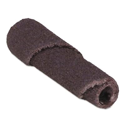 Merit Abrasive Cartridge Roll, Aluminum Oxide, 1/8" Arbor, Roll 1/4" Diameter x 1-1/2" Length, Grit 180 (Pack of 25)