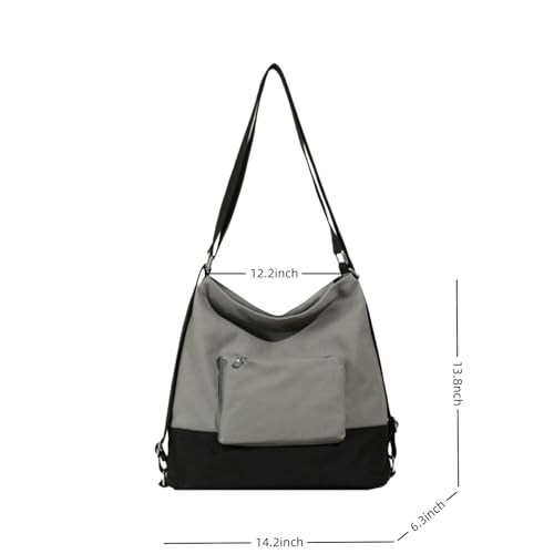 Bolso convertible tipo mochila y bandolera casual IAMUHI miniatura 5