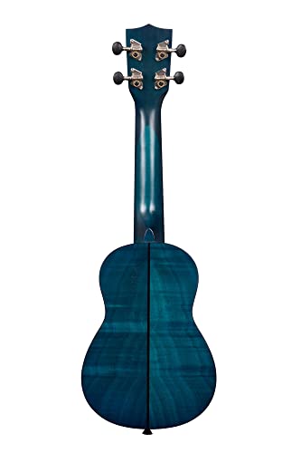 Kala KA-SEMB – acajou exotique bleu – Ukulele soprano - Les Beatles, Paul McCartney, John Lennon, RIngo Starr, George Harrison Kala KA-SEMB – acajou exotique bleu - Ukulele soprano – Image 4
