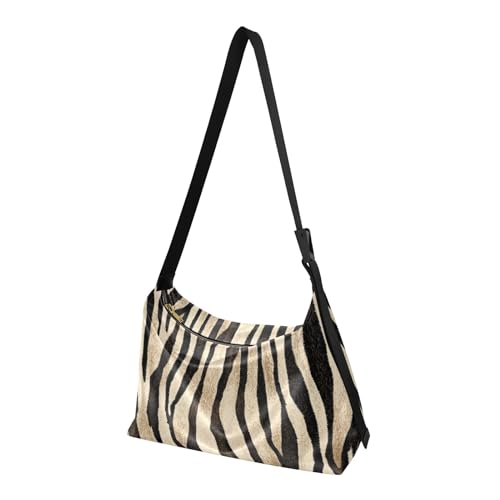 Bolso Tote Unisex Vintage ALAZA Estampado Cebra Grande miniatura 3