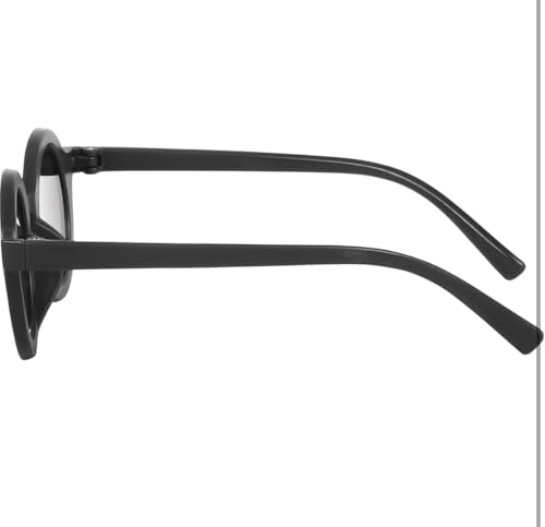 Image of BABY RC BLACK,Round Sunglasses, Black Frame, Retro Style, Tinted Lenses, Unisex Eyewear