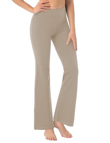 Image of BUBBLELIME 29 inch /31 inch /33 inch /35 inch /37 inch 3 Styles Women's High Waist Bootcut Yoga Pants Basic /Side Pockets Tummy Control Workout Flared