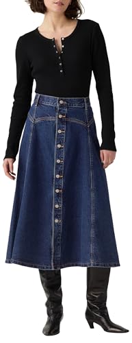 Jupe yoked skirt slightly circular Levi's pour femme modèle 003NN