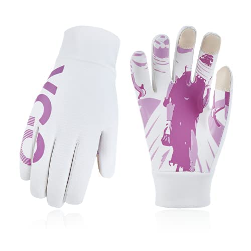 Vgo... 1 par de luvas femininas de ciclismo de dedo inteiro de 5°C/5.0 °C ou acima, luvas de trabalh