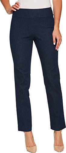 Krazy Larry Women's Pull-On Denim Ankle Pants - Blue, Size 27 inches