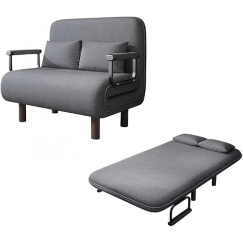 ソファベッド 折りたたみソファ 折りたたみベッド 電動リクライニングチェア EnergyDeer 電動リクライニングチェアに変形可能 EnergyDeer ファブリックカバー 北欧風 コンパクト多機能 リビング・書斎・オフィス対応 (100*190cm 枕