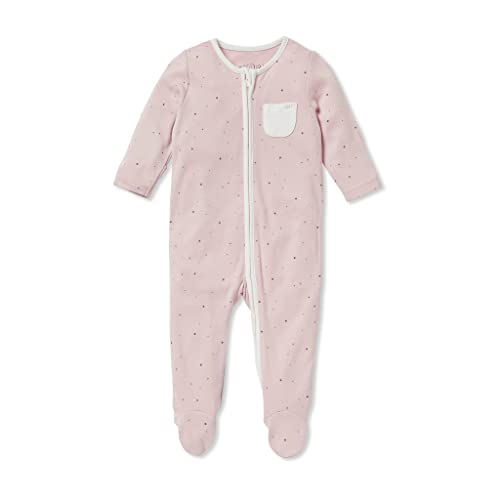 Image of MORI Baby Unisex Clever Pajamas with Two Way Zip - Viscose from Bamboo - Jumpsuit Footed Nightwear for Toddler Boys and Girls
