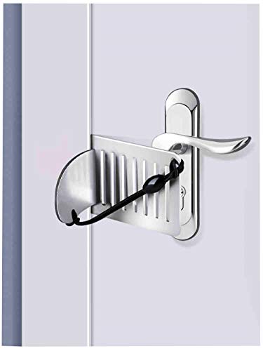 DDGJCaiwst Portable Door Lock,Travel Lock, Add Extra Locks for Additional Safety and Privacy, Solid Heavy Duty Lock Prevent Unauthorized Entry, Perfect for Traveling, AirBNB, Hotel, Home,Apartment