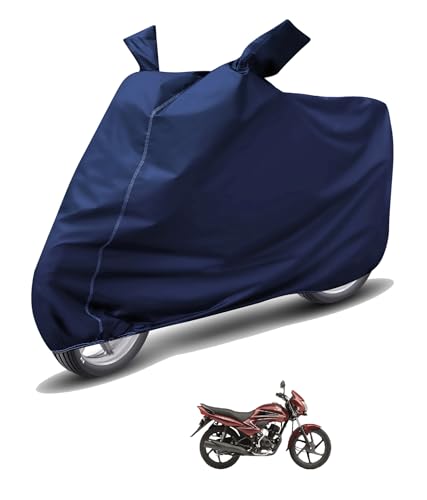 Image of Auto Hub Waterproof Bike Cover Compatible with Dream Yuga Dustproof, UV Protection Two Wheeler Bike Dream Yuga Cover - Blue
