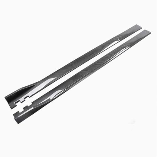 YWGMGJND Car Side Skirts for VW Golf VII 2017 2018 2019 2020, Side Skirt Extension Anti-Collision Protector Diffuser Splitter Car Styling Accessories,Carbon Fiber-F