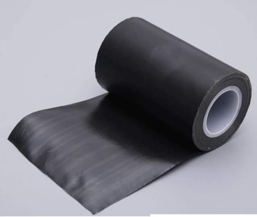 Image of 1Roll 10m Black /White PTFE Teflon Tape Nonstick Tape 500℉ High-Temp Fiberglass Adhesive Tape (Black, 4-inch x 33FT)
