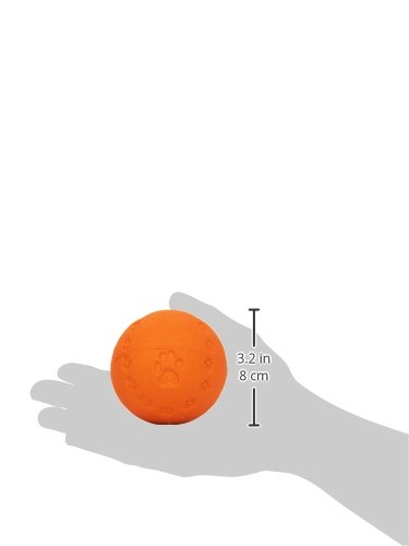 TRIXIE Ball - robustes Hundespielzeug aus Gummi zum Apportieren - ø 7 cm, Hundeball mit Sound - Lime - 34862
