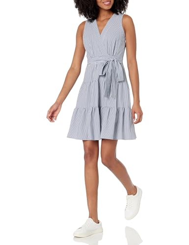 Robe Tommy Hilfiger en seersucker col cache-cœur pour femme élégante