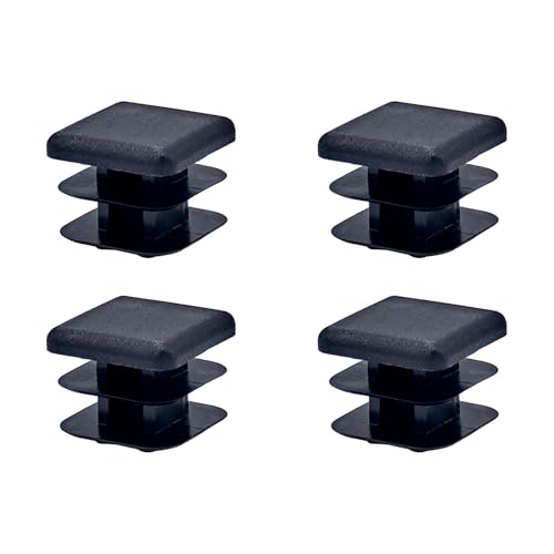 Tapas cuadradas de plástico de 1 pulgada para proteger el suelo del comedor o la oficina