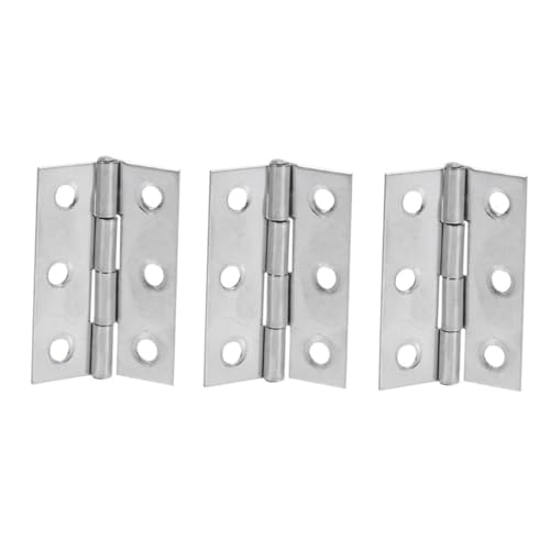 TENDYCOCO 32個ステンレス製小型蝶番 軽量耐久 ドア用ヒンジ 引き出しバットヒンジ 家具補修用木箱ジュエリーボックス対応