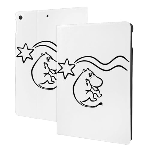 Compatible with ムーミン iPad Pro ケース 2024 13インチ(最新型) iPad Pro 13インチ ケース タブレットケース Ipad pro タブレット ケース PUレザー 二つ折スタンド 角度調整 横置きスタンド 全面保護
