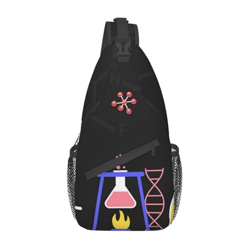 Sac à bandoulière noir pour fête scientifique et sorties urbaines