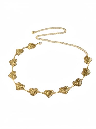 WDIRARA Women's Chain Belts Metal Waist for Dress Jeans Country Concert Outfit