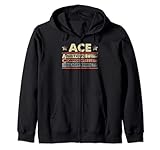 ACE Family Name, ACE Last Name Team Zip Hoodie